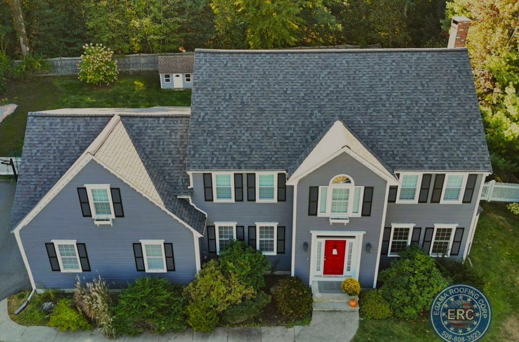 Completed asphalt shingle roof